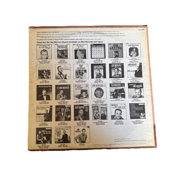 JIM REEVES - GREAT MOMENTS WITH - NEW / SEALED ORIGINAL VINYL RECORD LP - Picture 2 of 2